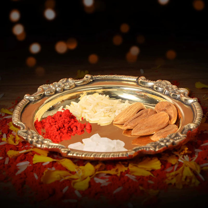 Brass Bhog 4" Plate