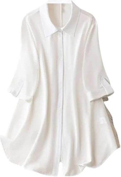 Leriya Fashion Women's Knee Length Loose Fit Shirt Dress