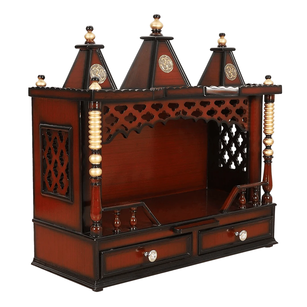 Sunanda Bhawan Medium Wall Mount Pooja Mandir without Door