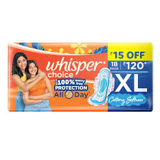 WHISPER CHOICE PAD WITH WINGS XL 18UNIT