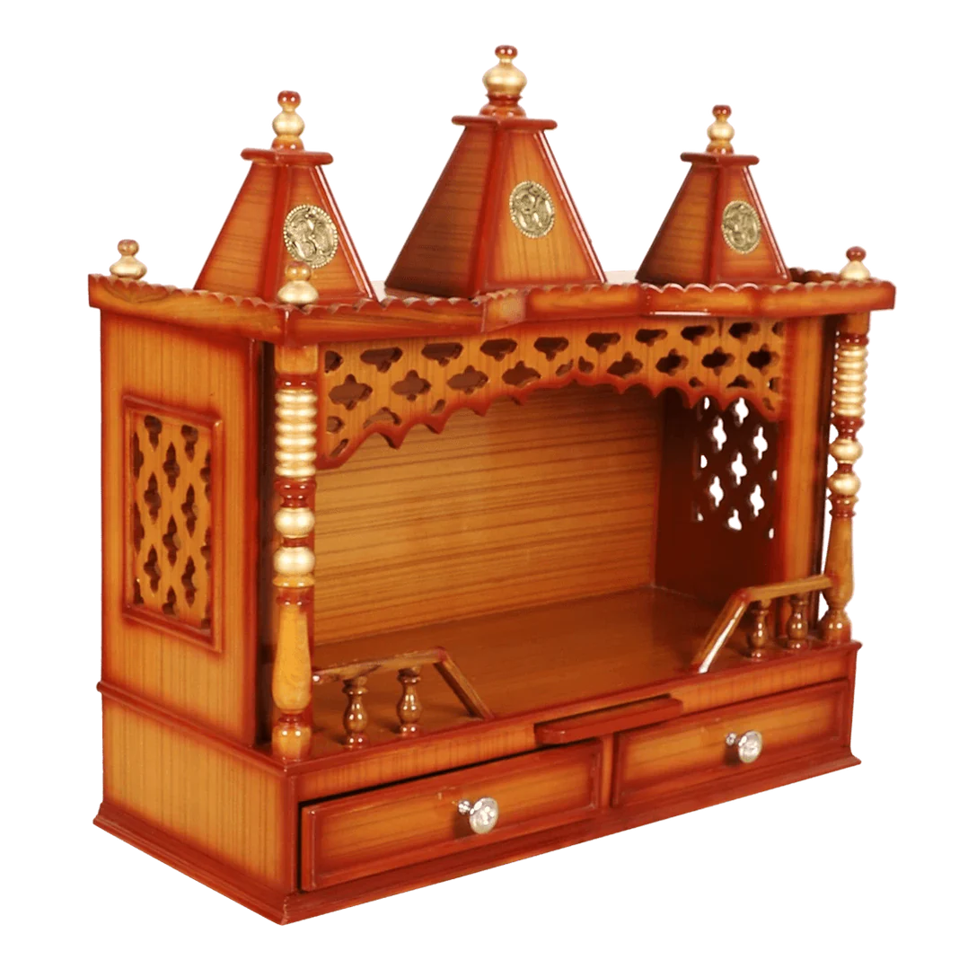 Sunanda Bhawan Medium Wall Mount Pooja Mandir without Door