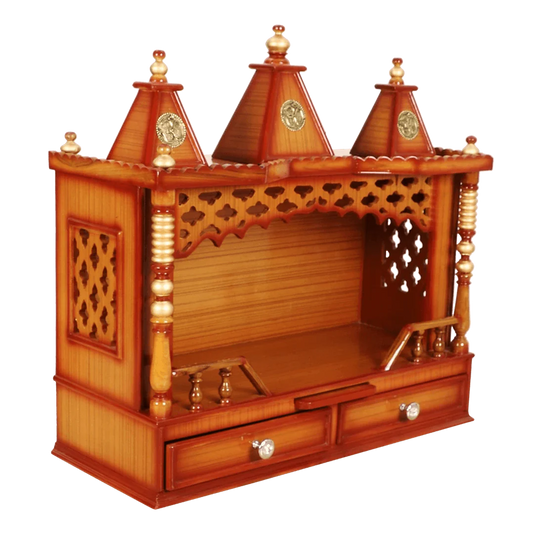 Sunanda Bhawan Medium Wall Mount Pooja Mandir without Door