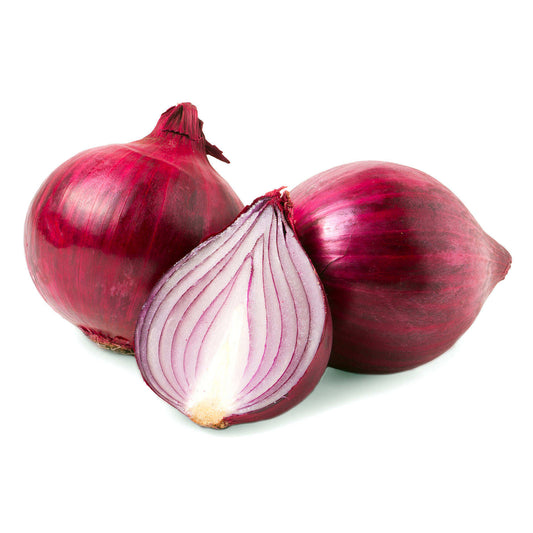 Fresh organic red onion