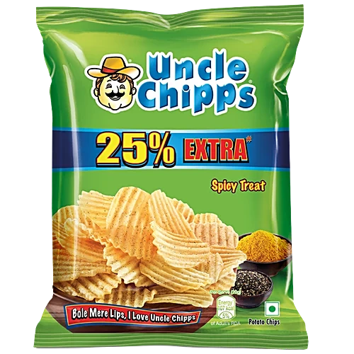 Uncle chipps Spicy Treat, 24 g