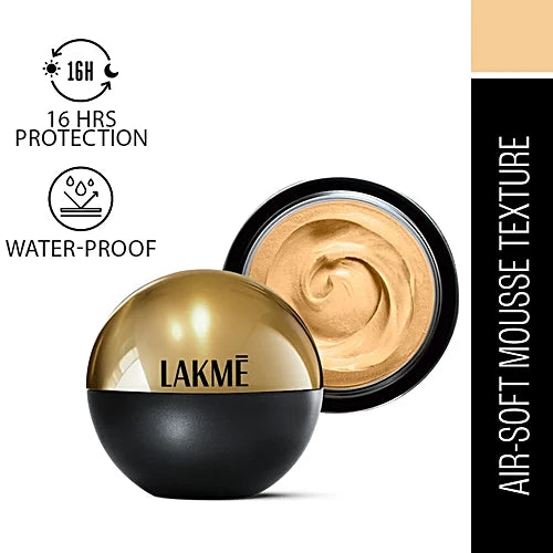 Lakme Absolute Skin Natural Mousse, 25 g Golden Light 04