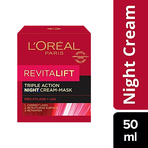 L'Oreal Paris Revitalift Laser X3 Night Cream Mask, 50 ml