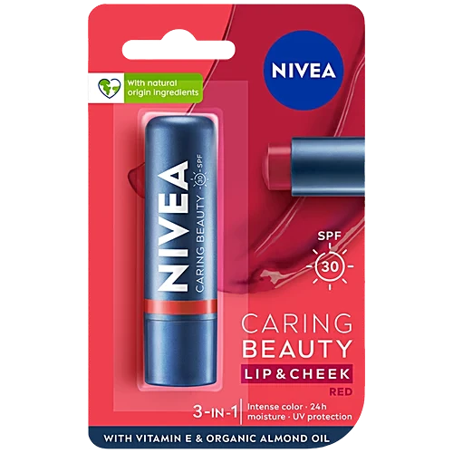 Nivea Caring Beauty Lip & Cheek Balm Tint With SPF 30 - Red, 4.8 g 5 3 Ratings & 0 Reviews
