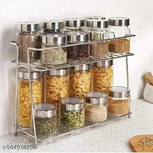 tainless Steel 2-Tier Kitchen Rack and Organizer Spice Rack