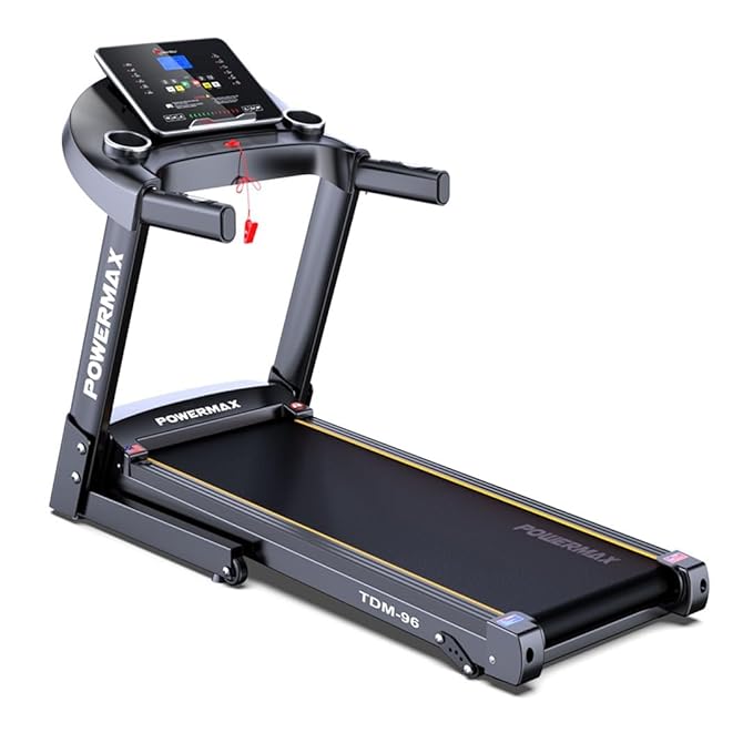 PowerMax Fitness TDM-96 (4HP Peak) Motorised Treadmill for Home Use