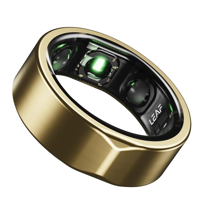 Leaf Halo Smart Ring – Health Tracker with Stress & Sleep