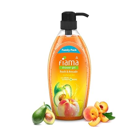 Fiama Body Wash Shower Gel Peach & Avocado, 895ml Family Pack