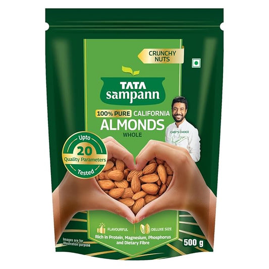 Tata Sampann Pure California Almonds/Badam Whole,