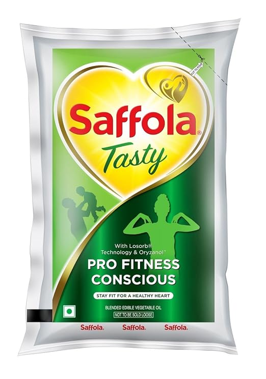 Saffola Tasty Refined Oil|Blend of Corn Oil & Rice Bran Oil