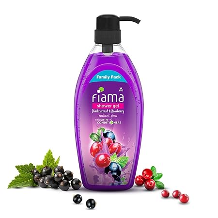 Fiama Body Wash Shower Gel Blackcurrant & Bearberry, 895 ml Family Pack