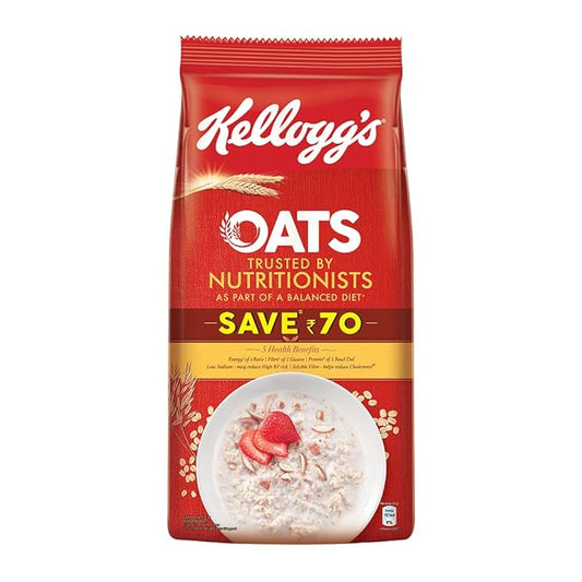 Kellogg's Oats, Rolled Oats, Nut,1.5Kg Pack