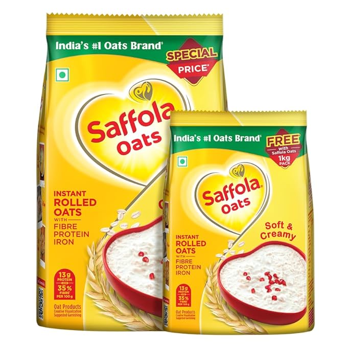Saffola Oats | 1kg with 300g Free