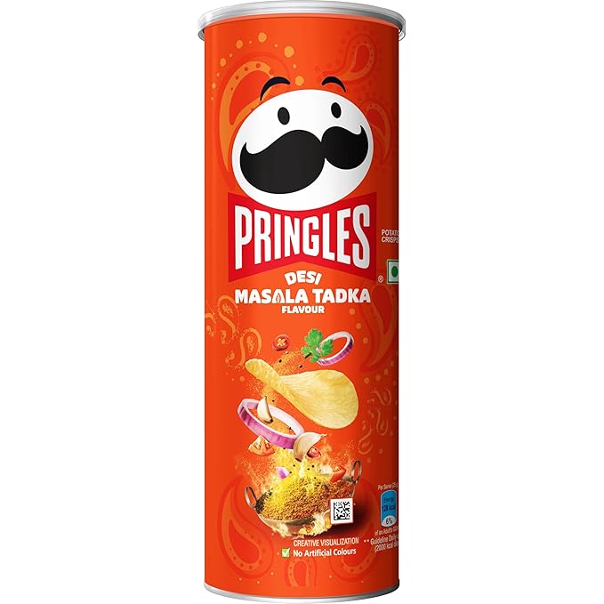 Kellogg's Pringles Desi Masala Tadka, 107 g