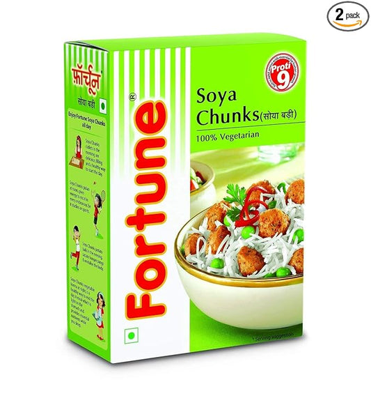Fortune SOYA Chunks 200 g [Pack of 2]