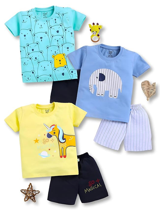 Toonyport Boys Summer 3 Packs Of T-shirts