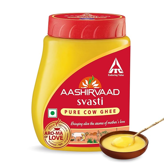Aashirvaad Pure Cow Ghee, PET Jar, Rich Aroma, 1L