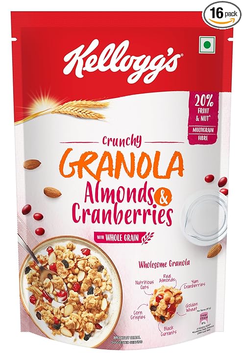 Kellogg's Crunchy Granola Almonds & Cranberries 460g