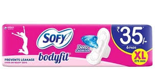 SOFY BODYFIT XL PADS 6PCS