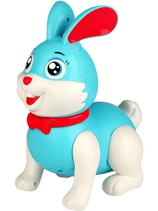 Musical Rabbit Toy For Kids Light And Sound - Blue (L-5)