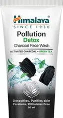 HIMALAYA POLLUTION DETOX CHARCOAL FACEWASH 50G