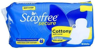 STAYFREE SECURE COTTONY SOFT REG WINGS 18UNIT