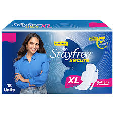 STAYFREE SECURE COTTONY SOFT PADS XL 18PCS