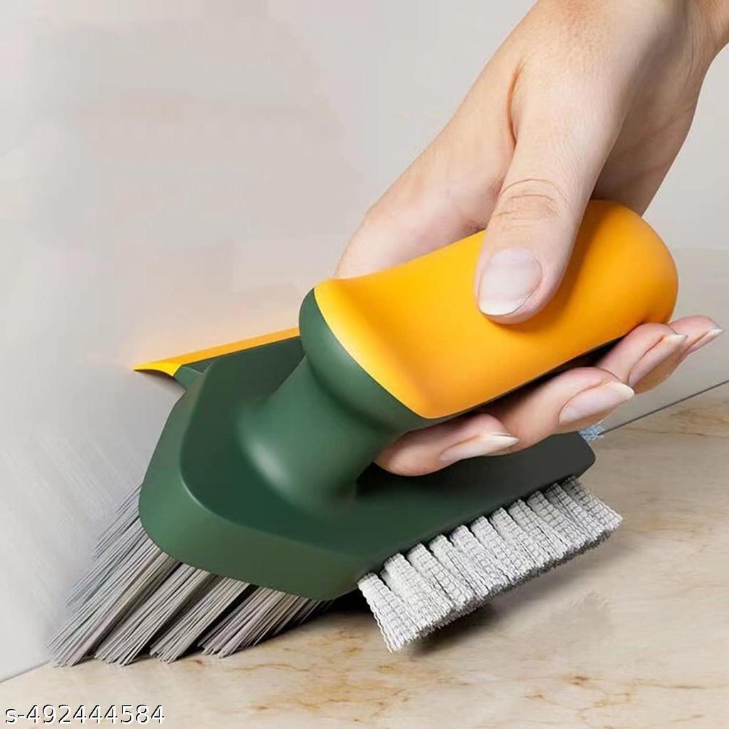 1pc New Crevice Cleaning Brush with Scraper