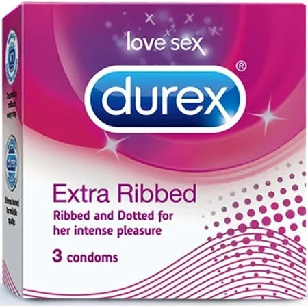 Durex Extra Ribbed Condoms