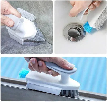 1pc New Crevice Cleaning Brush with Scraper