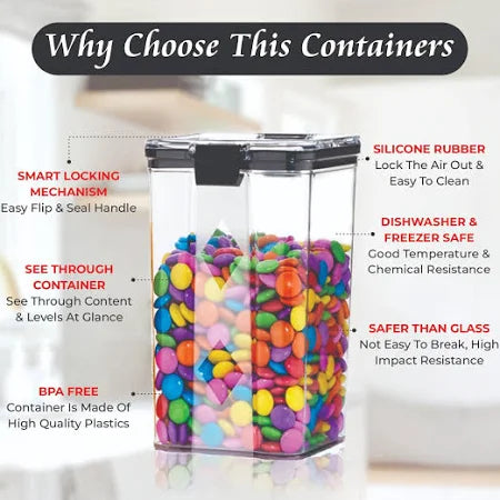 Air Tight Containers For Kitchen Storage Set,