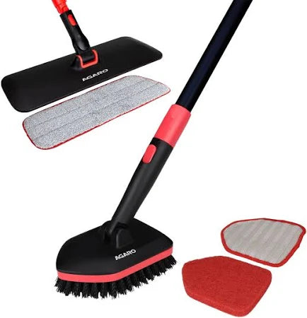 Agaro Elite Cleaning Mop & Brush Set