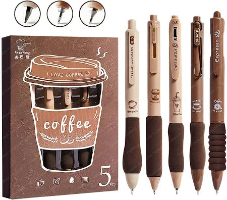 FunBlast Gel Pens for Writing, 5 Pcs Gel Pen