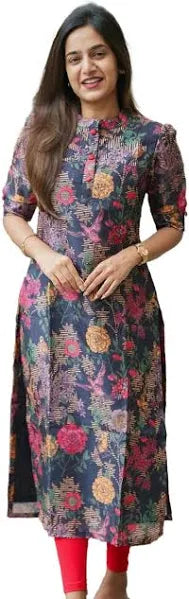 Sun Fashion And Lifestyle Women's Stitched Printed Kurta