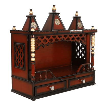 Sunanda Bhawan Medium Wall Mount Pooja Mandir without Door